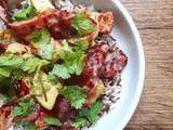 Curry de légumes, riz sauvage et poitrine grillée