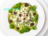 Carpaccio de Concombre à la Feta et à la Menthe, so fresh