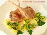 Cotes d'Agneau aux tagliatelles de courgettes, sauce curry : Presto Presto