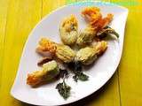 Fleurs de Courgettes en Tempura