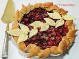 Tarte aux Cranberries, à la Fève Tonka et au Chocolat Blanc