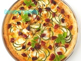 Tarte Fine Courgettes, Chorizo et Miso