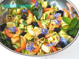 Wok de Courgettes aux Crevettes