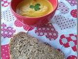 Soupe carottes et patates douces au lait de coco