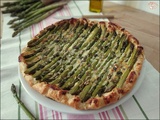 Tarte fine aux asperges vertes rôties