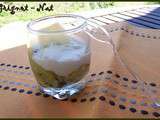 Verrine courgettes - crème de parmesan