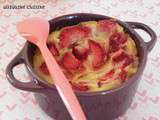 « Défi léger »… Clafoutis en petites cocottes à la fraise