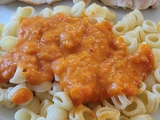 Pâtes sauce aux poivrons