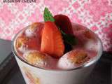 Verrine façon charlotte aux fraises