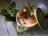 Fruits de mer en cocotte et ses pointes d'asperges vertes