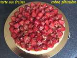 Tarte aux fraises/crème pâtissière