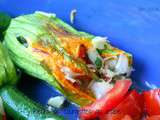 Fleurs de courgettes au crabe