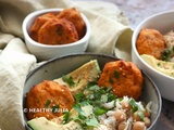 Bowl de falafels, houmous et avocat #vegan