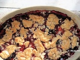 Mi-crumble mi-cobbler aux fruits rouges #vegan