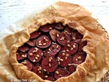 Tarte rustique aux figues violettes et aux pignons #vegan