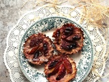 Tartelettes aux prunes, pâte au sarrasin