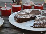 Gâteau au chocolat et fleur de sel