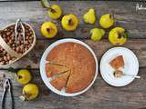 Gâteau aux coings et aux noisettes