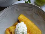 Ananas rôti et quenelle mascarpone