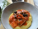 Baccalà in umido - morue à la tomate et polenta