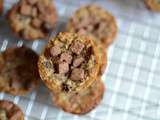 Bouchées aux flocons d'avoine et chocolat au lait