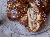 Brioche torsadée au cacao et aux noisettes #brioche de printemps