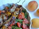 Brochettes de porc aux abricots #bbq