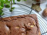 Brownie au beurre de cacahouète et noix #sans beurre #sans lait #sans oeuf - végan