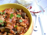 Chili pois chiches aubergine #végétarien