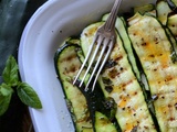 Courgettes grillées huile d'olive et menthe #végétarien