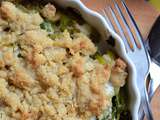 Crumble de poireaux #végétarien