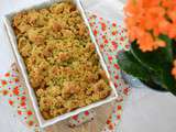 Crumble mirabelles et pistache