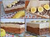 Entremet chocolat banane