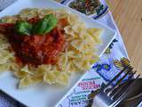 Farfalle sauce tomate et saucisses