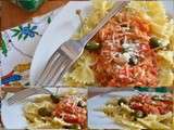 Farfalle sauce tomates poulet