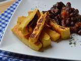 Frites de pois chiches et haricots rouges