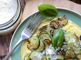 Frittata con zucchine - frittata aux courgettes #végétarien