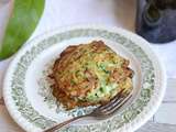 Galettes courgette ail des ours #végétarien