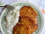 Galettes de courges et lentilles corail #végétarien