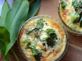 Mini clafoutis brocoli ail des ours