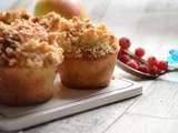 Mini muffins crumble pommes groseilles