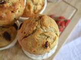 Muffins au muesli, baies de goji et beurre de coco