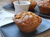 Muffins aux pommes, flocons d'avoine et cannelle