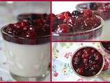 Panna cotta au lait d'amande et aux fruits rouges