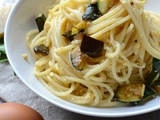 Pâtes à la carbonara de courgette #végétarien