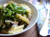 Penne aux brocoli courgettes et féta