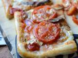 Pizza aux tomates et courgettes du jardin