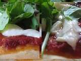 Pizza mozzarella e ruccola