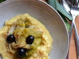 Polenta crémeuse et poireaux #végétarien