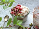 Porridge à la confiture de fraises Jours Heureux